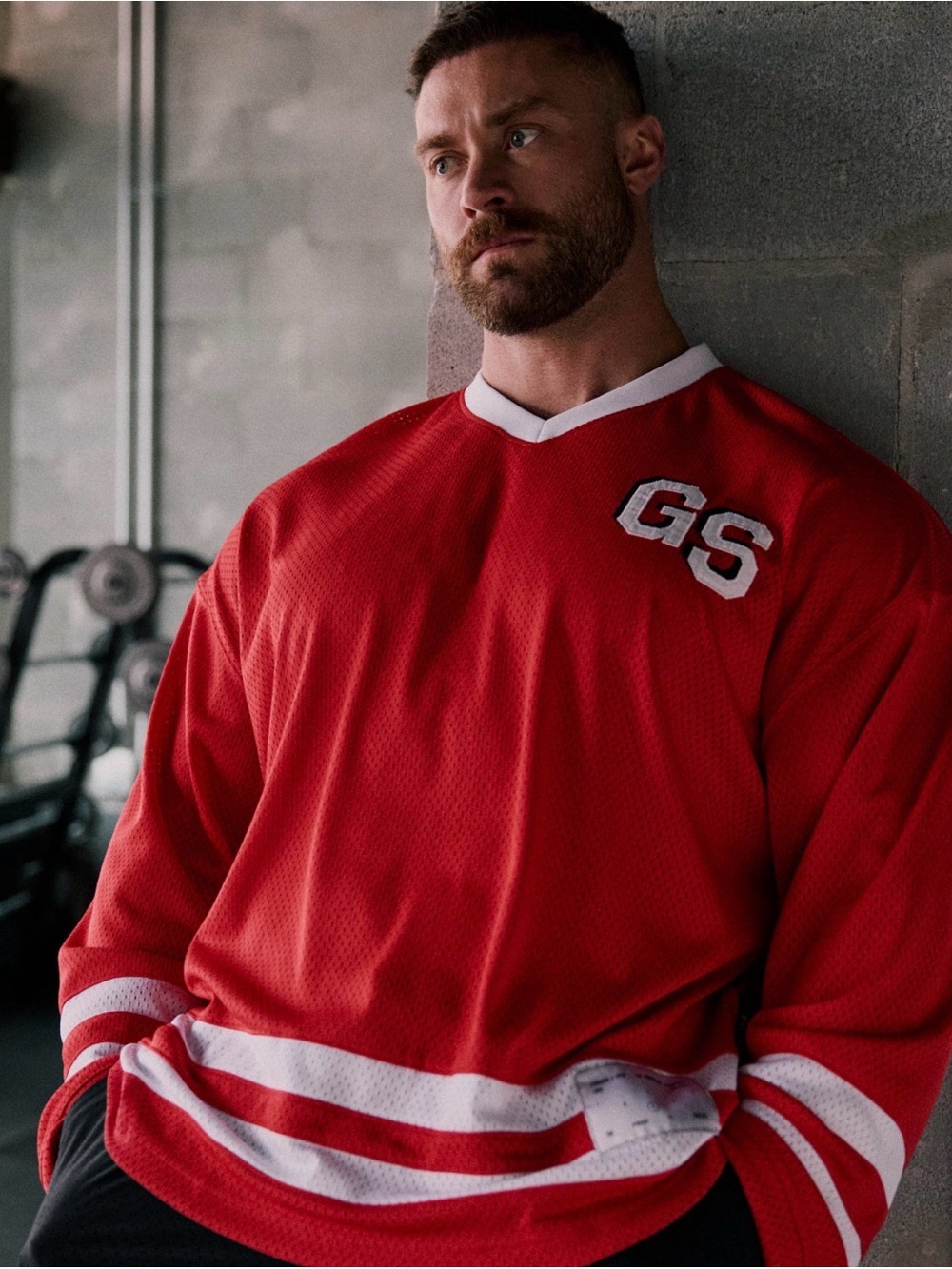 GYMSHARK X CBUM HOCKEY JERSEY - XL - Red